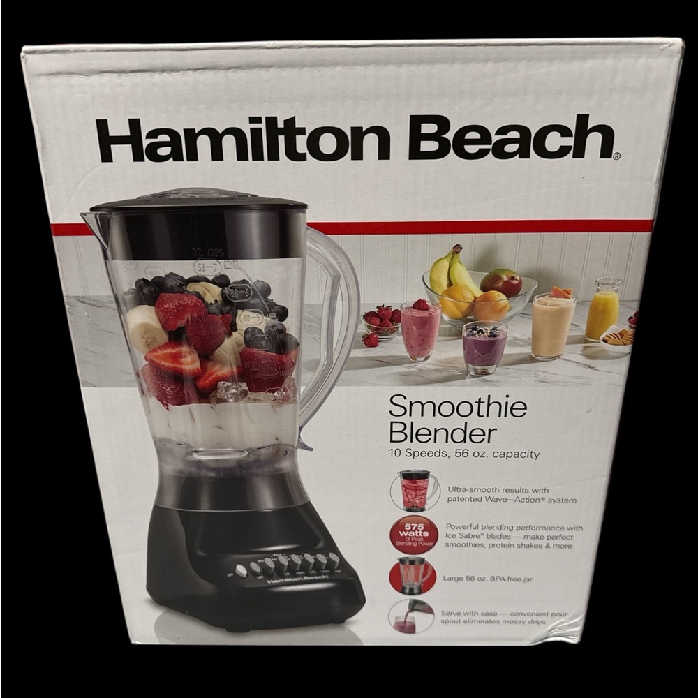Hamilton Beach 56oz. 10-Speed Smoothie Blender New Countertop